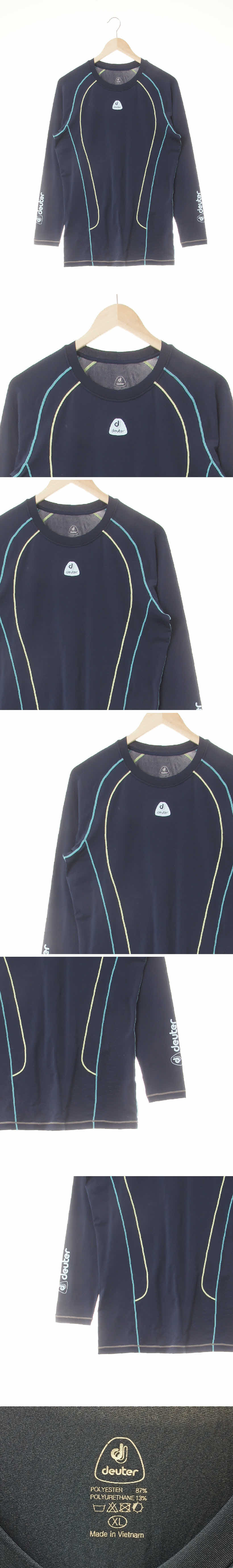 deuter 더블스티치나그랑스포츠티 deuter 네이비 프린팅 더블스티치나그랑스포츠티