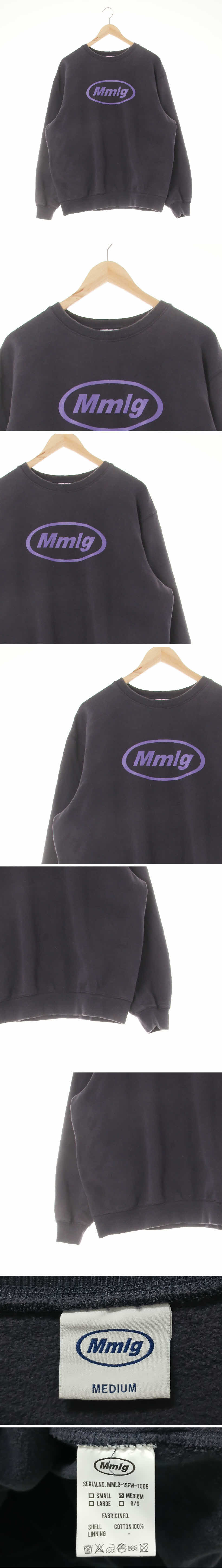 mmlg 빅로고루즈스웨트셔츠 mmlg 인디네이비 프린팅 면 빅로고루즈스웨트셔츠