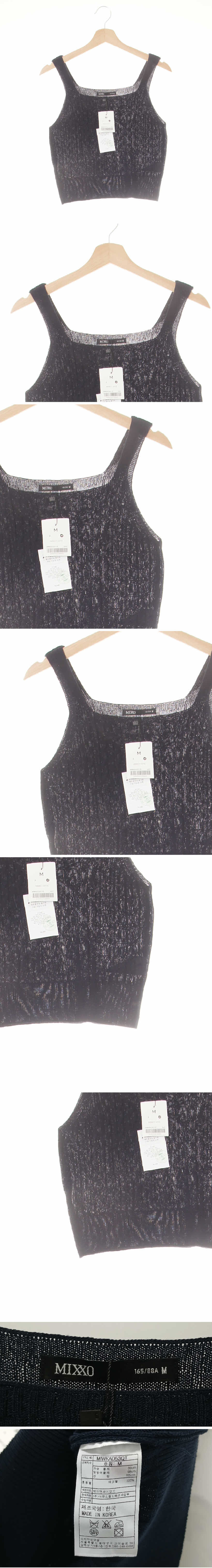 mixxo 꽈배기민소매니트 mixxo 네이비 꽈배기민소매니트