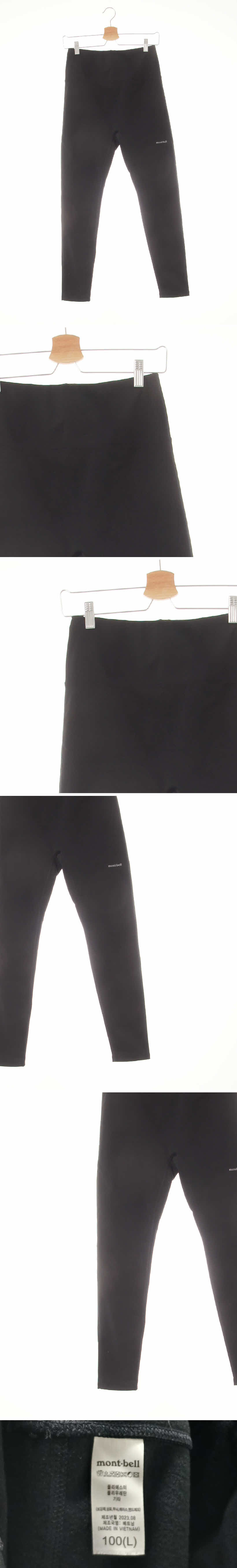 몽벨 하이밴딩웜레깅스 몽벨 블랙 프린팅 하이밴딩웜레깅스