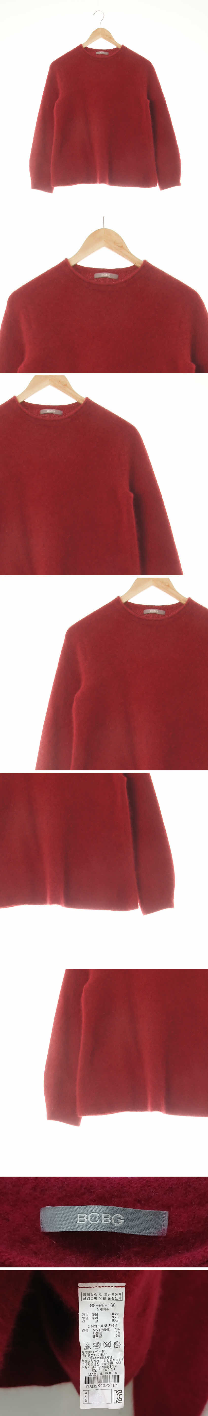 bcbg 돌돌이넥플레어소프트스웨터 bcbg 다크레드 울혼방 돌돌이넥플레어소프트스웨터