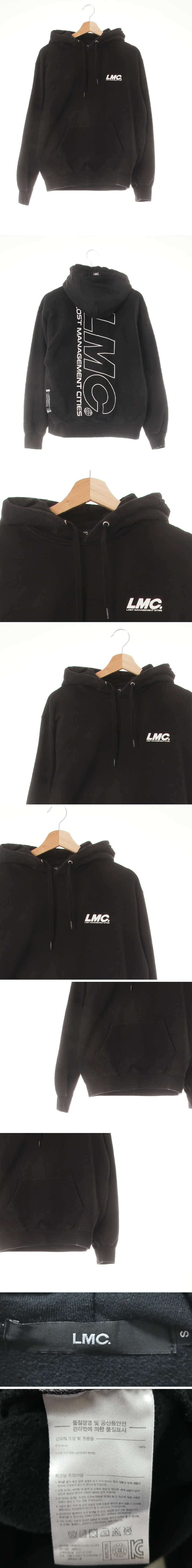 lmc 실리콘로고후드티 lmc 블랙 면 실리콘로고후드티