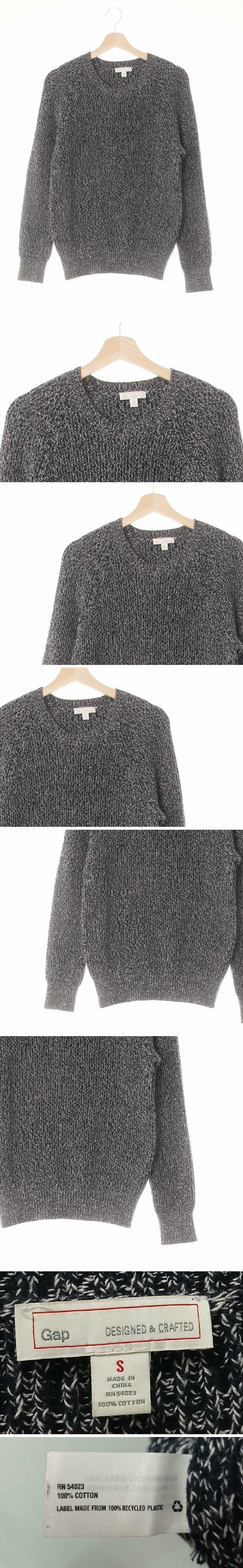 gap 믹스멜란지니트 gap 다크네이비화이트 면 믹스멜란지니트