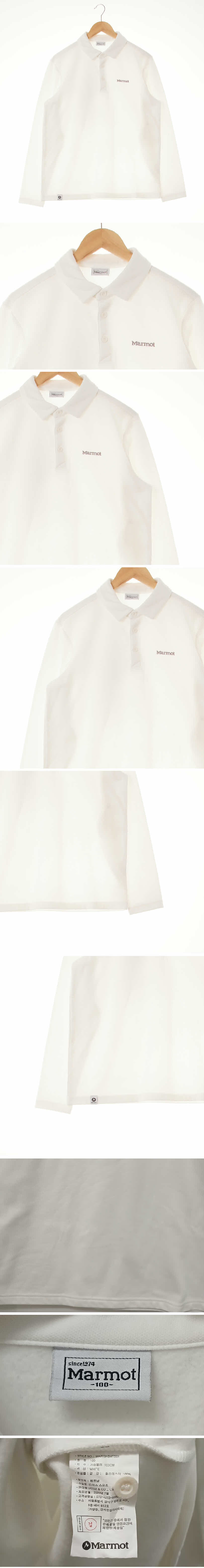 마모트 화이트 레터링로고스웨트카라티