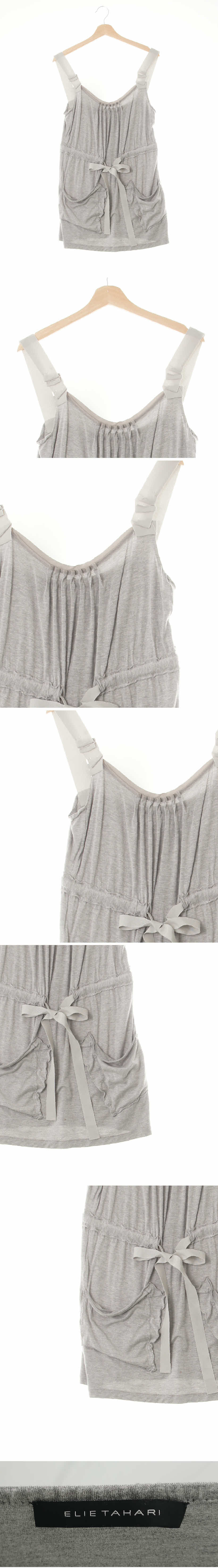 elietahari 핀턱스트랩원피스 elietahari 멜란지그레이 핀턱스트랩원피스