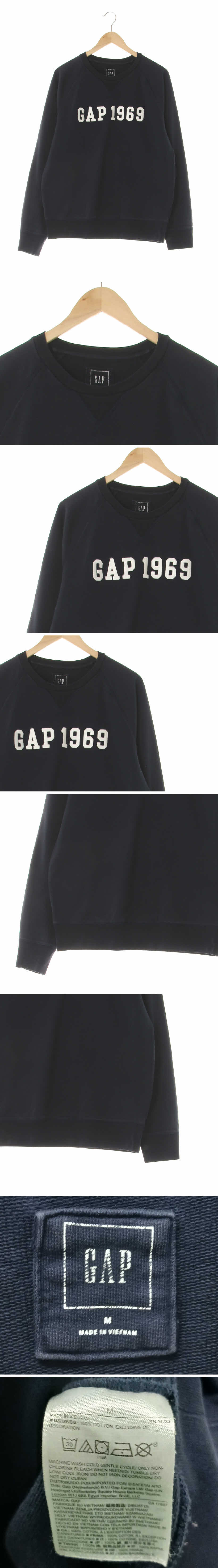 gap 라글란스티치1969로고맨투맨 gap 네이비 면 라글란스티치1969로고맨투맨