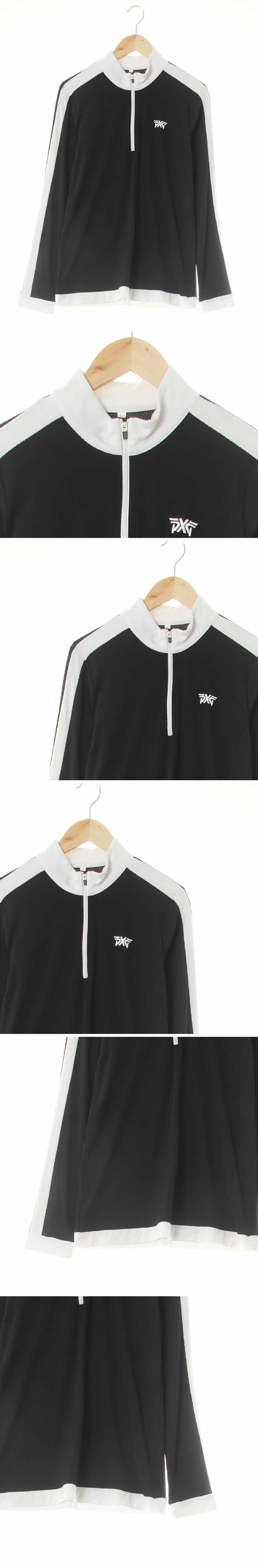 pxg 골지반집업골프티 pxg 블랙 골지반집업골프티