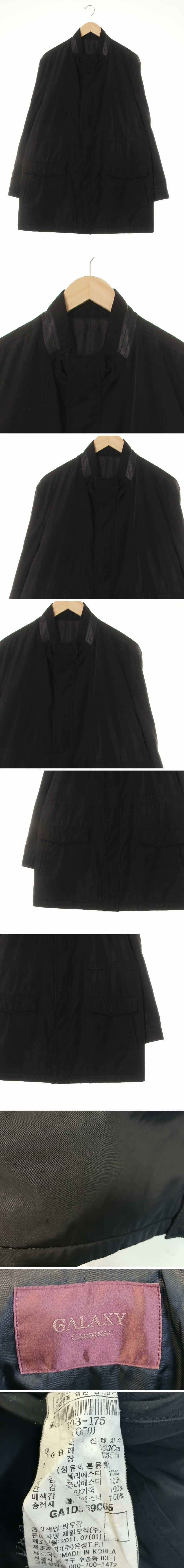 갤럭시 양가죽카라배색롱자켓 갤럭시 블랙 양가죽카라배색롱자켓