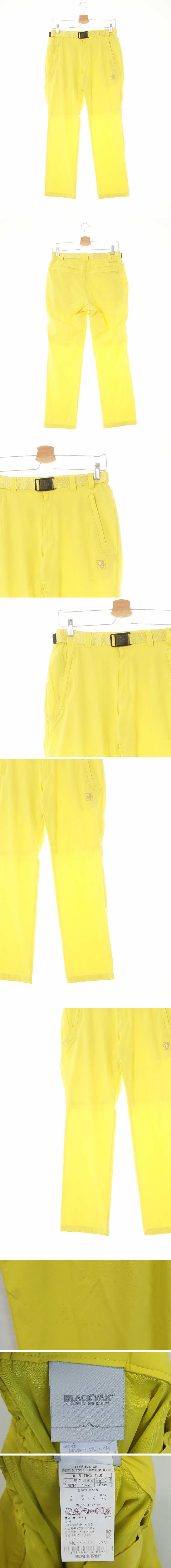 블랙야크 로고라이트등산팬츠 블랙야크 레몬옐로우 로고라이트등산팬츠