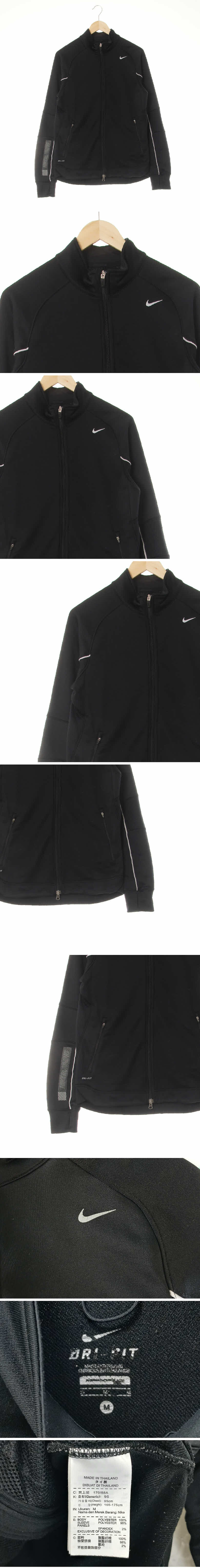 나이키 절개파이핑스포츠집업 나이키 블랙 프린팅 드라이핏 절개파이핑스포츠집업