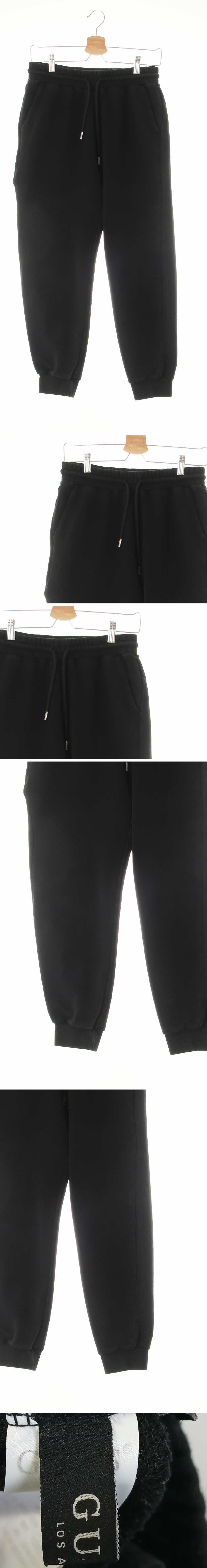 Guess 조거트레이닝팬츠 Guess 블랙 면혼방 조거트레이닝팬츠