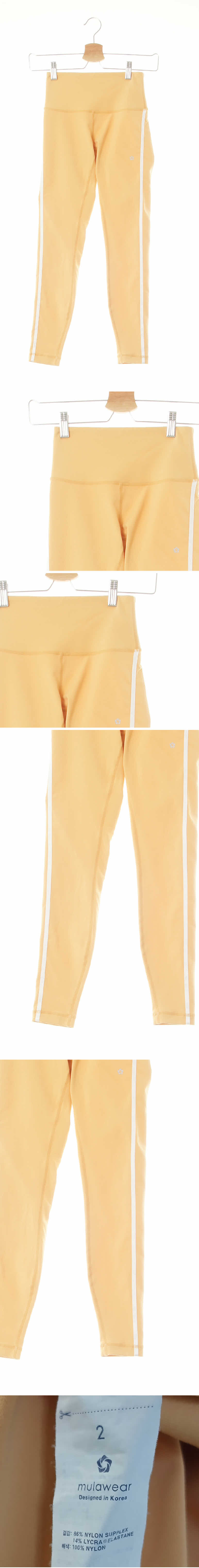뮬라웨어 파스텔만다린오렌지 하이밴딩액티브레깅스