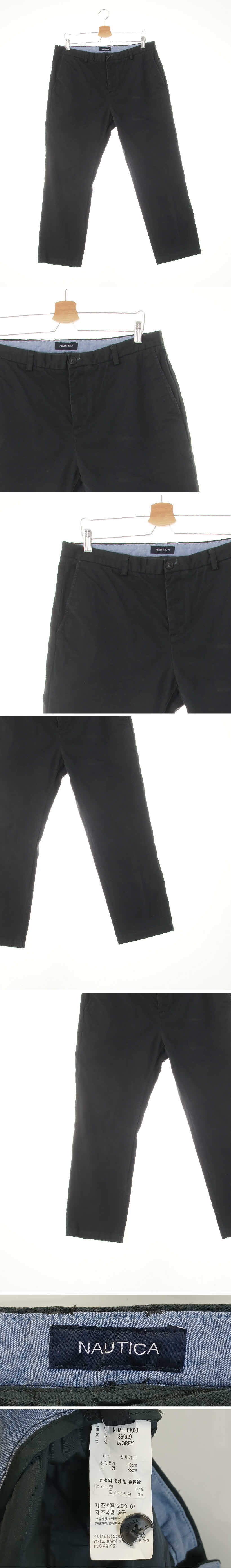 노티카 일자치노팬츠 노티카 네이비 면혼방 일자치노팬츠