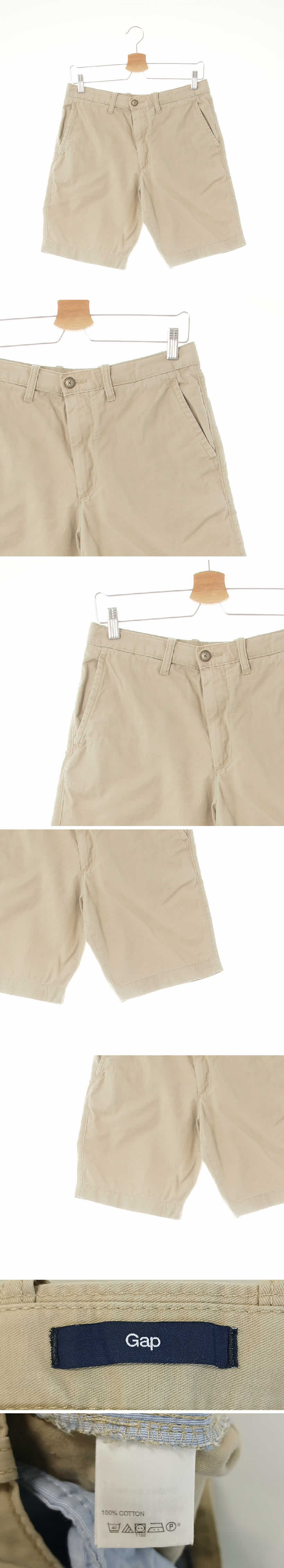 gap 치노숏츠 gap 베이지 면 치노숏츠