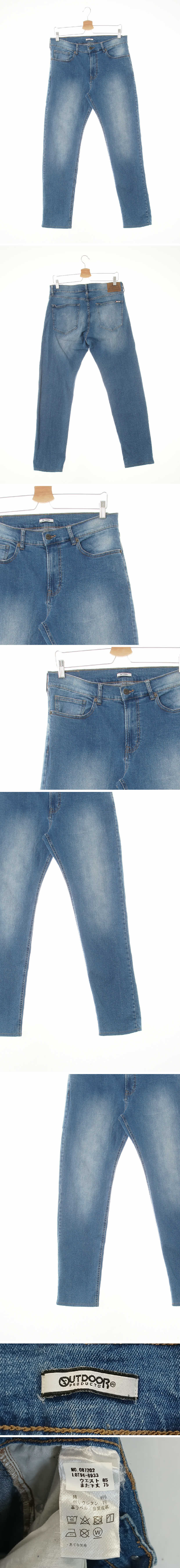 아웃도어 중청 데님 스톤워싱스트레치진