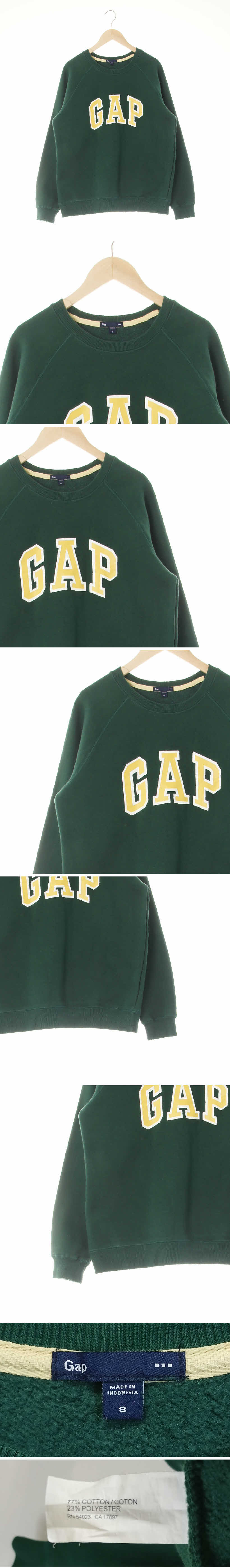 gap 아치빅로고나그랑스웨트셔츠 gap 다크그린 프린팅 면혼방 아치빅로고나그랑스웨트셔츠