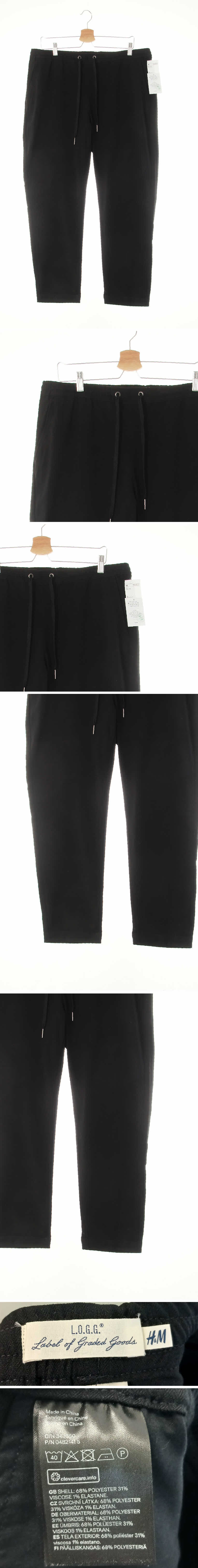 h&m 테이퍼슬림베이직슬랙스 h&m 블랙 비스코스혼방 테이퍼슬림베이직슬랙스