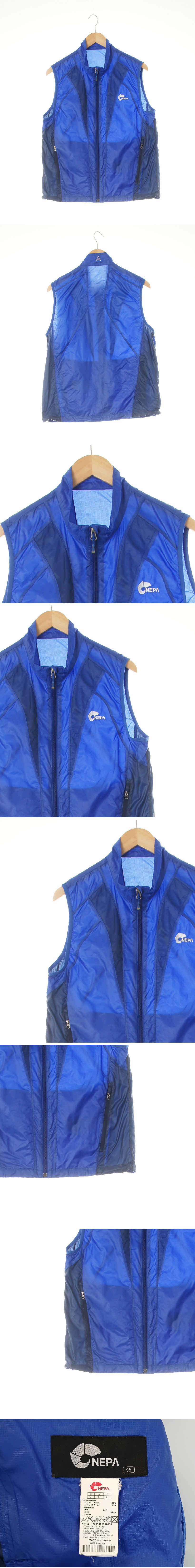 네파 절개투톤홑겹베스트 네파 블루네이비 절개투톤홑겹베스트