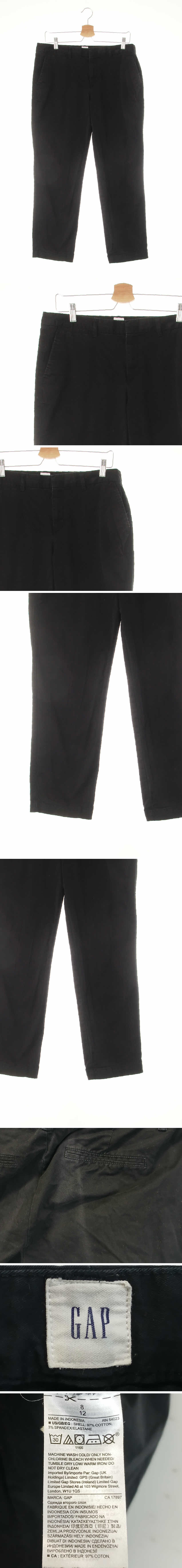 gap 로우시티크롭팬츠 gap 블랙 면혼방 로우시티크롭팬츠