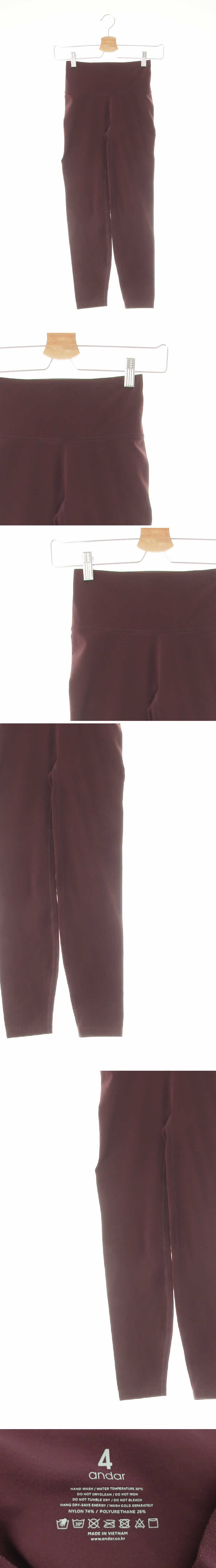안다르 플럼퍼플 하이밴딩웜레깅스