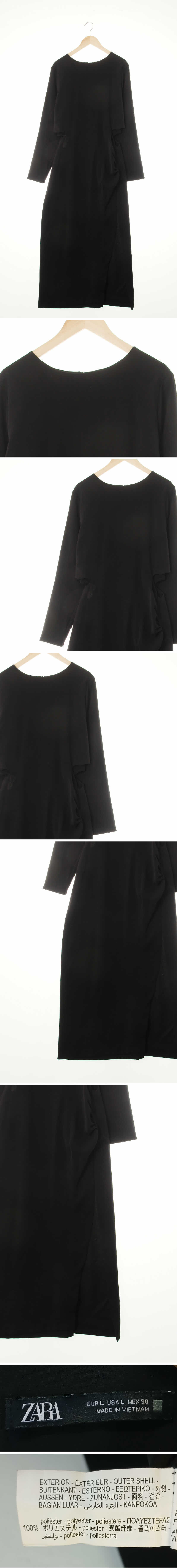 자라 절개허리트임맥시원피스 자라 블랙 절개허리트임맥시원피스