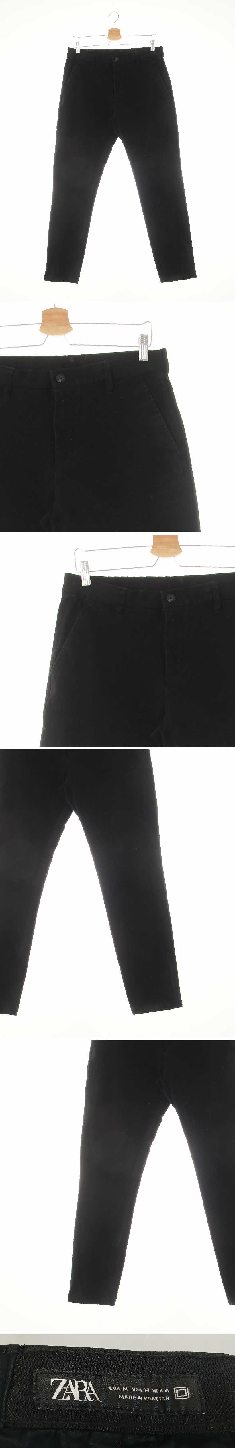 자라 울트라스트레치슬림팬츠 자라 블랙 면혼방 울트라스트레치슬림팬츠