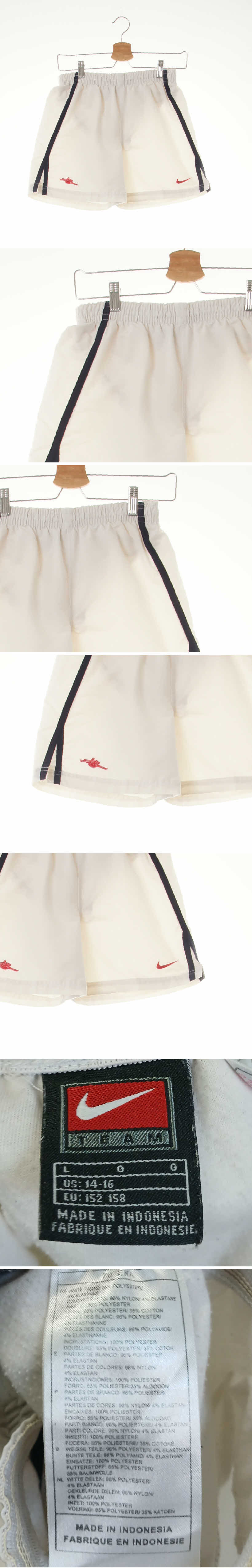 나이키 화이트 배색라인스포츠숏츠