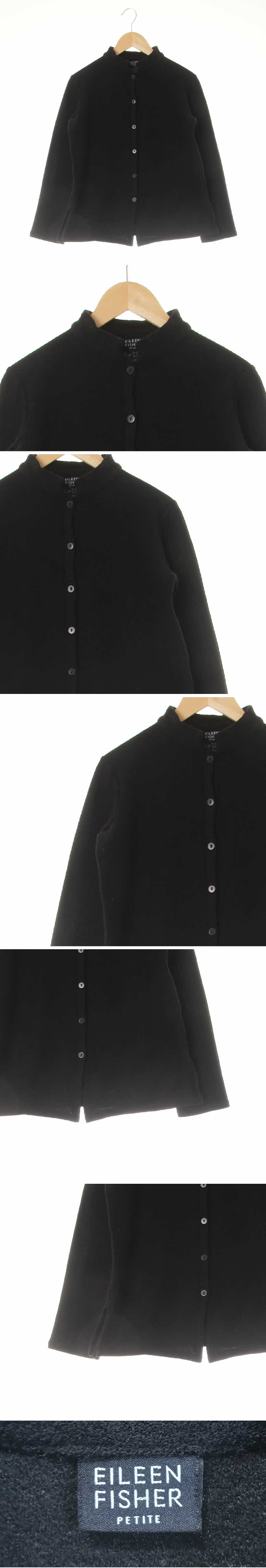 eileenFisher 반목웜슬릿셔츠 eileenFisher 블랙 반목웜슬릿셔츠