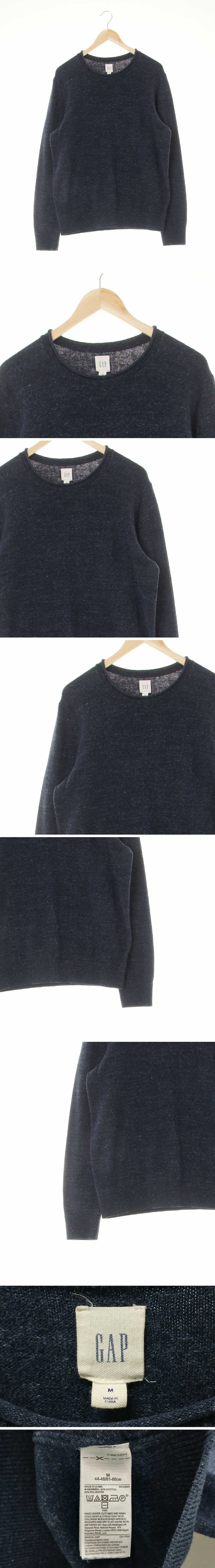 gap 돌돌이넥시보리보카시니트 gap 네이비 면혼방 돌돌이넥시보리보카시니트