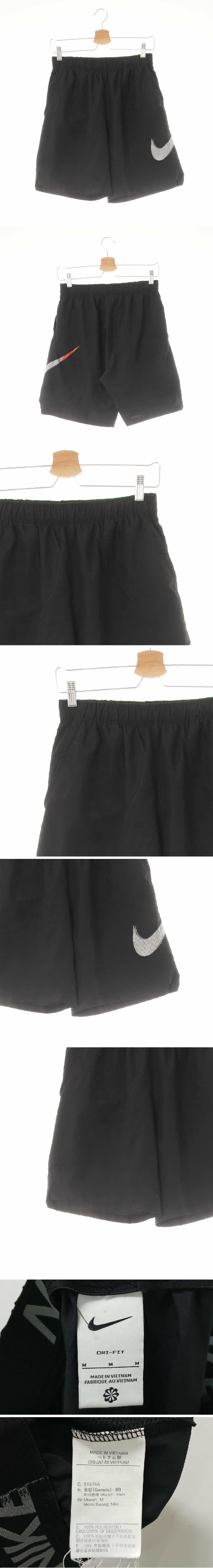 나이키 블랙 프린팅 드라이핏 빗살빅스우시스포츠반바지