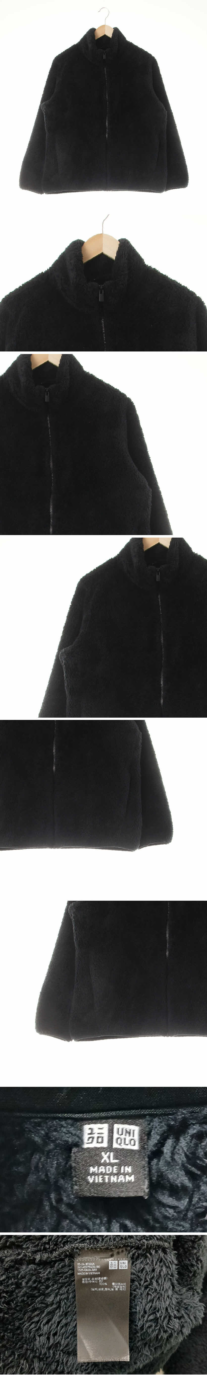 유니클로 하이넥쉘터루즈집업 유니클로 블랙 하이넥쉘터루즈집업