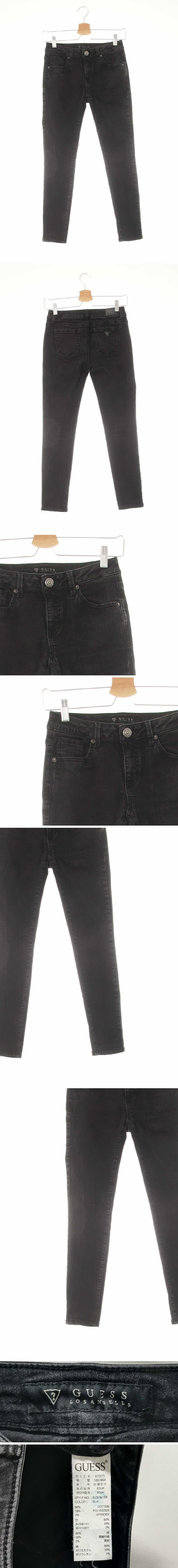게스 울트라스트레치스키니진 게스 흑청 데님 울트라스트레치스키니진