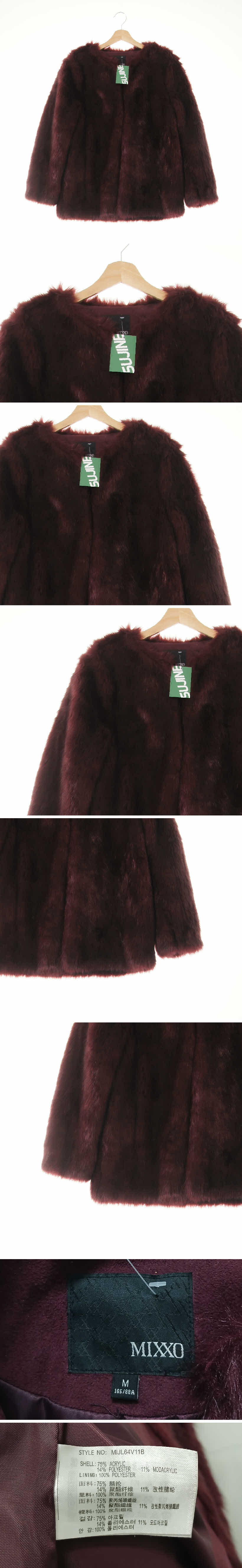 mixxo 소프트퍼루즈재킷 mixxo 와인 소프트퍼루즈재킷