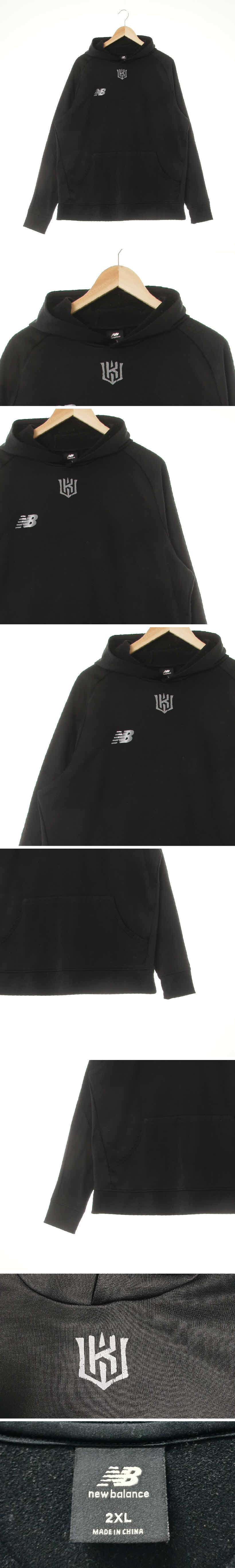 뉴발란스 저지포켓루즈후드티 뉴발란스 블랙 프린팅 저지포켓루즈후드티