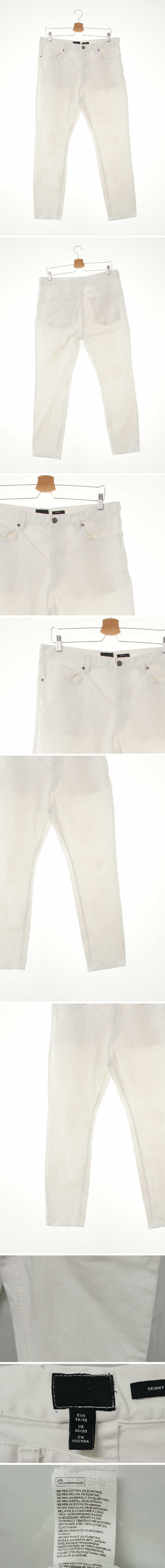 h&m 화이트 데님 스트레치스키니핏진