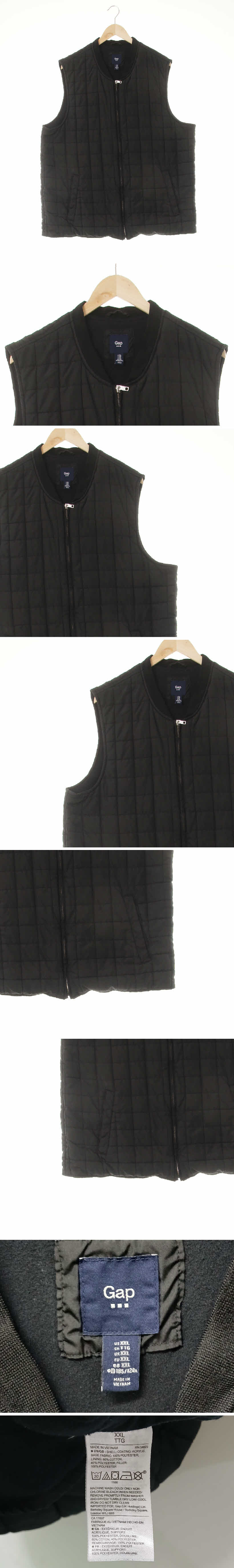 gap 블랙 네모누빔박시베스트