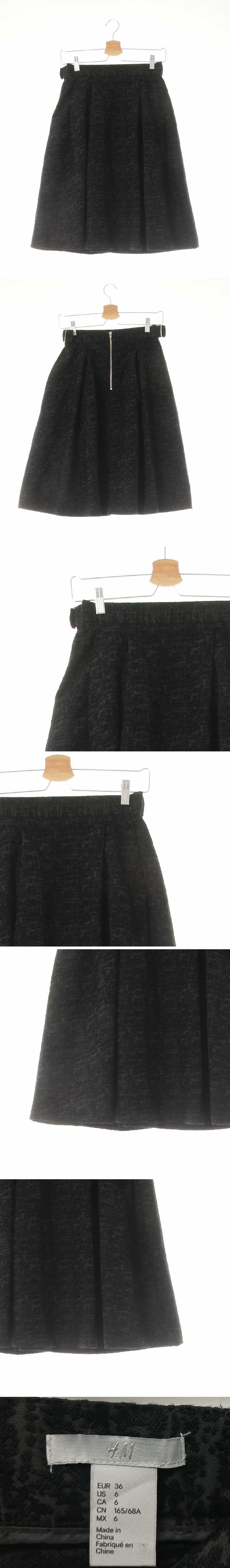 h&m 자카드미디버클스커트 h&m 스모크블랙 마블패턴 비스코스혼방 자카드미디버클스커트