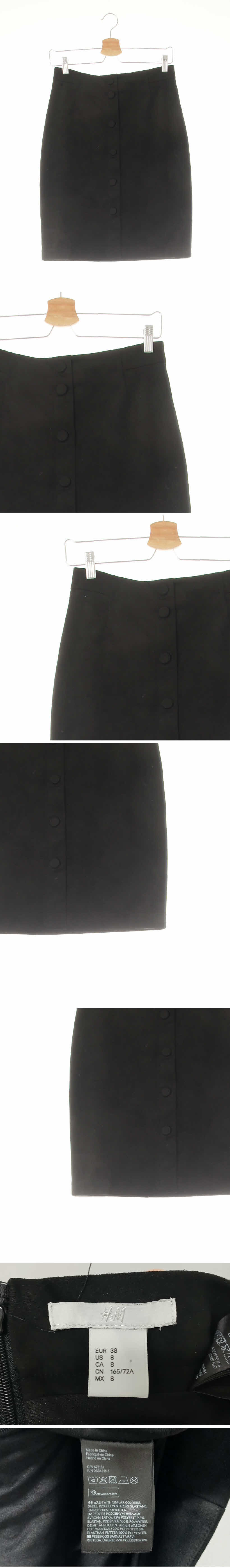 h&m 스웨이드버튼미니스커트 h&m 블랙 스웨이드버튼미니스커트