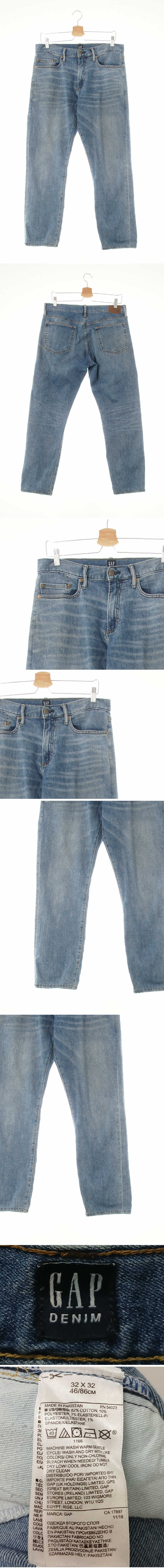 gap 워시드베이직슬림핏진 gap 중청 데님 워시드베이직슬림핏진