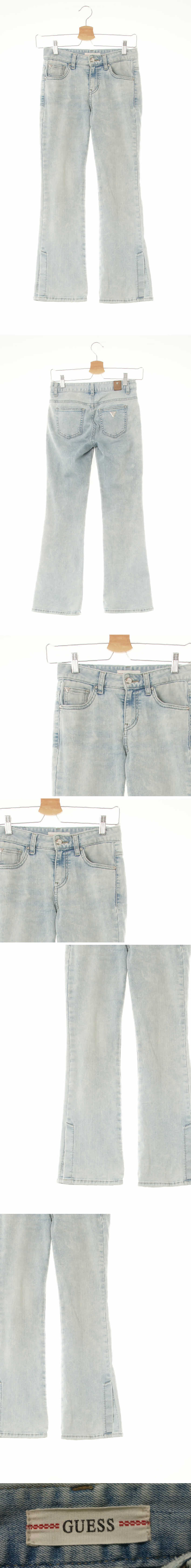 Guess 연청 데님 플레어트임워시드진