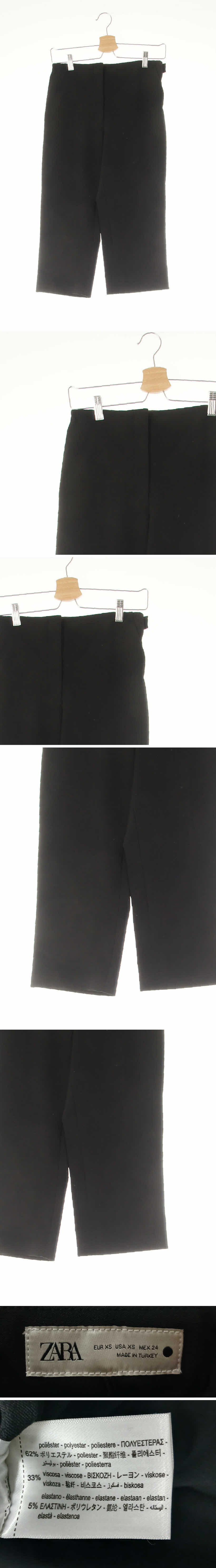 자라 히든지퍼7부슬랙스 자라 블랙 비스코스혼방 히든지퍼7부슬랙스