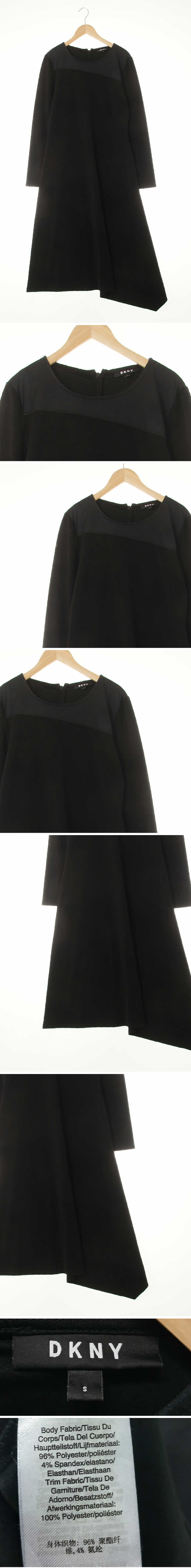 dkny 절개톤온톤배색원피스 dkny 블랙 절개톤온톤배색원피스