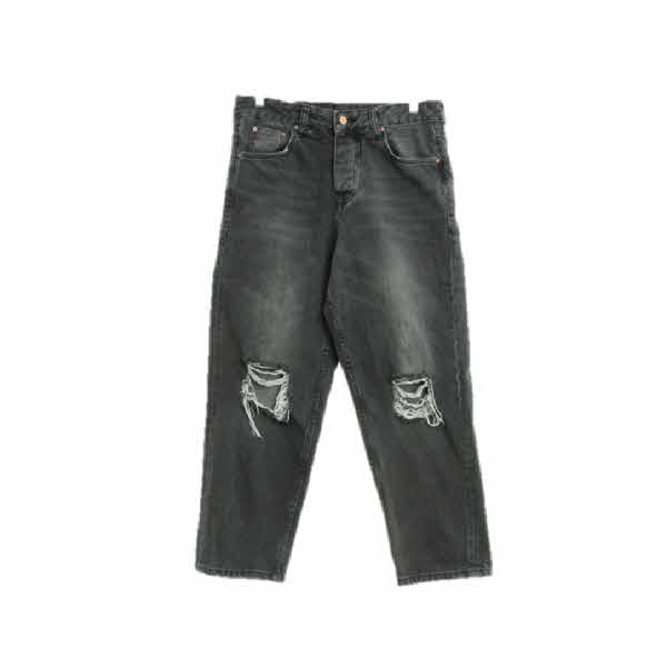 asos 그레이 데님 데미지진 