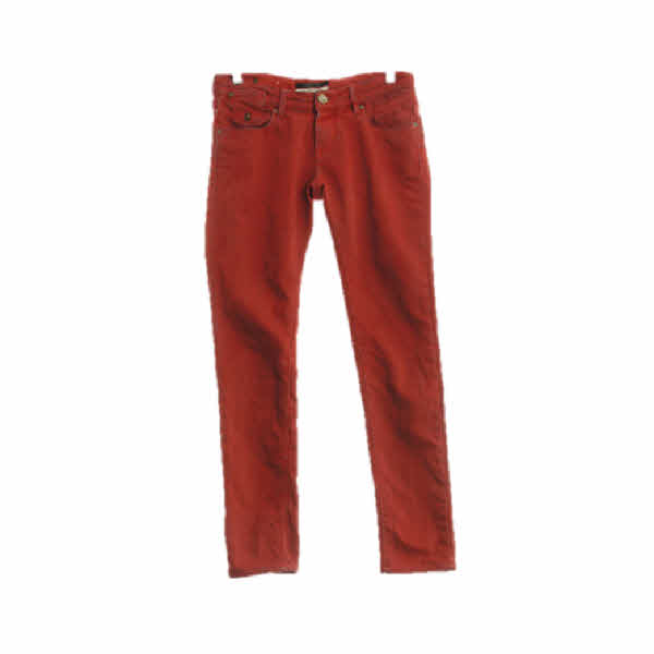 maison scotch 레드 데님 스키니진 
