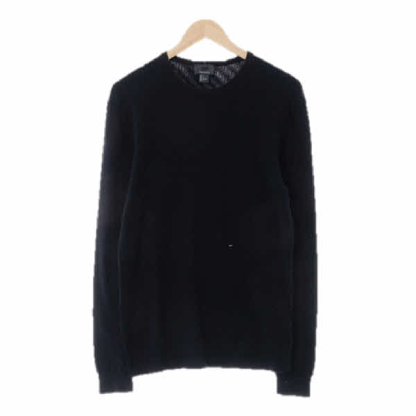 h&m 네이비 면 꼬임라운드니트 