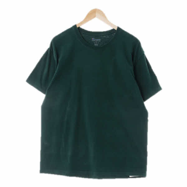 챔피언 그린 면 라운드반팔티 