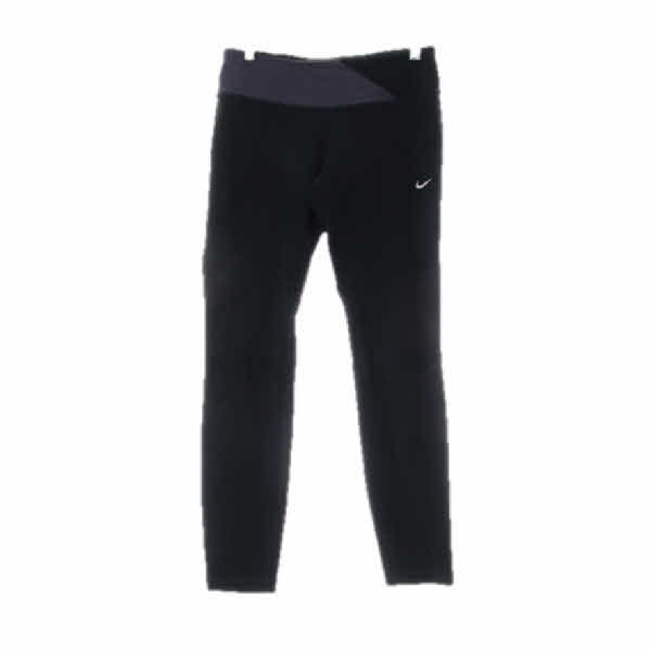 나이키 블랙 드라이핏 절개레깅스 
