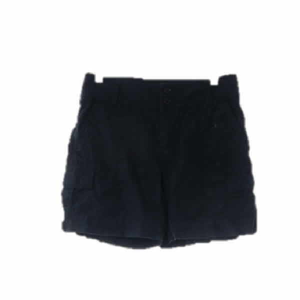 랄프로렌 블랙 면 절개라인듀엣버튼숏팬츠 
