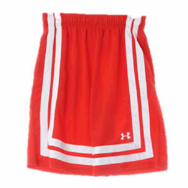 언더아머 레드 루즈핏스포츠하프팬츠  