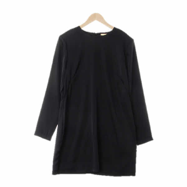h&m 블랙 숄더업쉬폰원피스